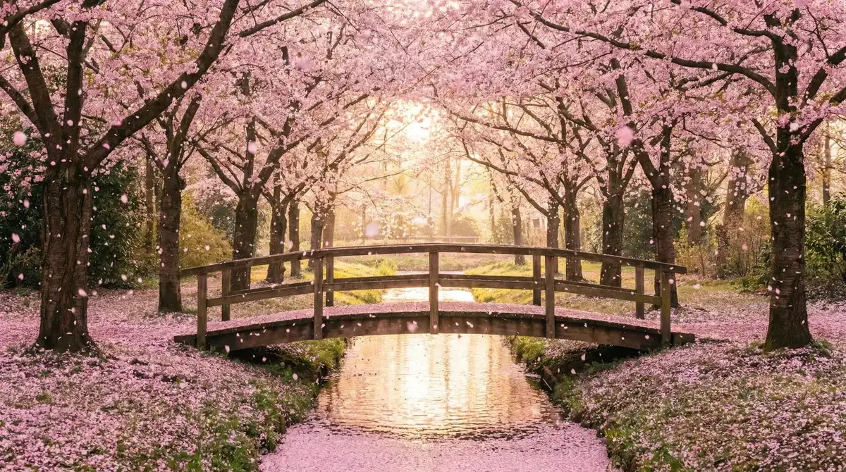 樱花桥畔 - 维多利亚一号完整版 唯美风景